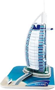 CubicFun C065h Dubai Burj Al Arab World's Great Architectures 3D Puzzle, 46 Pieces