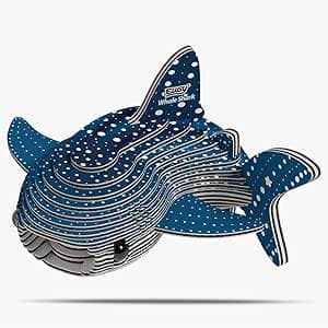 EUGY Whale Shark 3D Puzzle - 22 Piece Eco-Friendly Educational Toy Puzzle for Boys, Girls & Kids Ages 6+