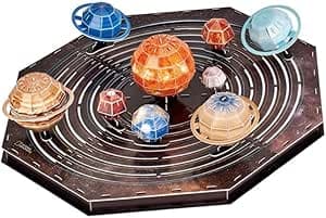 Cubic Fun National Geographic 3D Puzzle Solar System 173 Pieces - Explore Our Solar System At Home, For 8 Years +