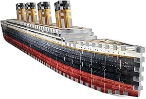 Wrebbit3D Titanic 3D Puzzle | 440 Jigsaw Puzzle Pieces | Historical Ship and Mythical Boat from Film and Movie