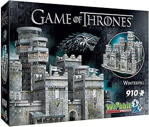 Wrebbit3D Game of Thrones 3D Puzzle Model of Winterfell | 910 Jigsaw Puzzle Pieces | Inspired from Popular TV Series Set in Westeros Seven Kingdoms