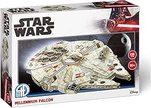 4D Cityscape Star Wars 3D Paper Model Kits (Millennium Falcon)