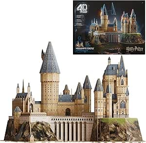 4D Build, Harry Potter Hogwarts Castle 3D Model Kit, Harry Potter Collectibles & Desk Decor, Adult Puzzle, Building Toys, 209 Pieces, 3D Puzzles, Gift Ideas for Ages 12 & Up