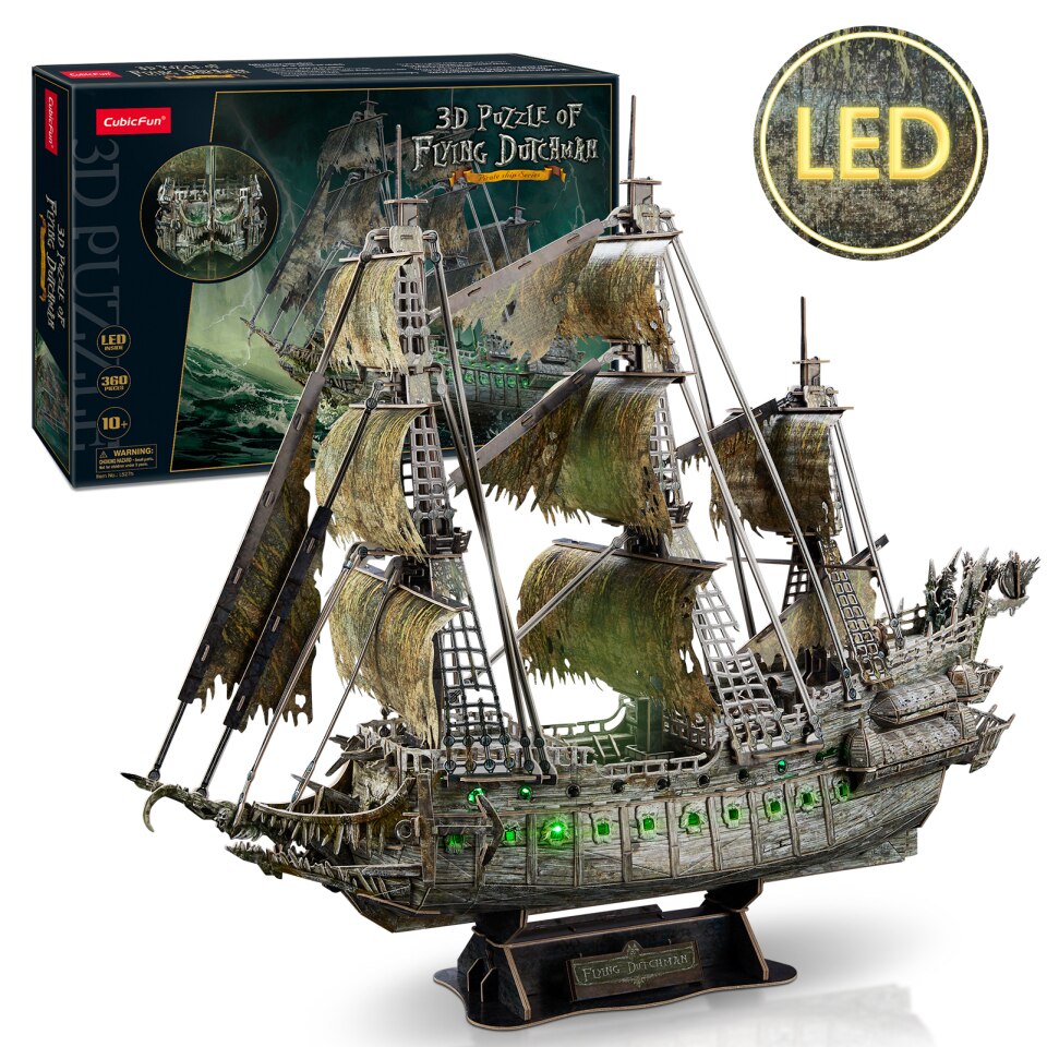 onze bevestig alstublieft Instrument Dutchman Pirate Ship Model CubicFun 3D Puzzle - Cubic Fun
